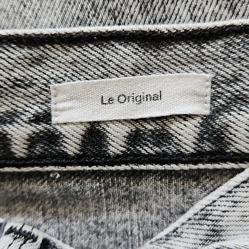 Frame Le Original Black Gray Acid Wash Cropped Jeans Size‎ 26 - Picture 13 of 16